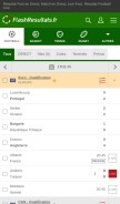 How flashresultats.fr looks like on a mobile device such as an iPhone.