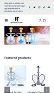 How flathookah.com looks like on a mobile device such as an iPhone.