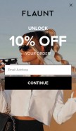 How flauntcases.com looks like on a mobile device such as an iPhone.