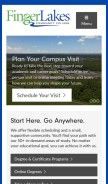 How flcc.edu looks like on a mobile device such as an iPhone.