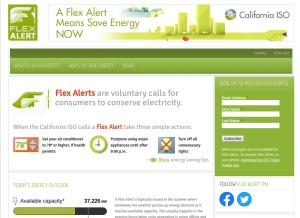 How flexalert.org looks like on a tablet such as an iPad.