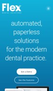 How flexdental.co looks like on a mobile device such as an iPhone.