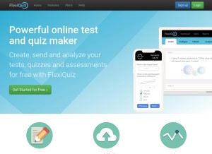 How flexiquiz.com looks like on a tablet such as an iPad.
