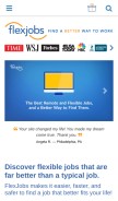 How flexjobs.com looks like on a mobile device such as an iPhone.