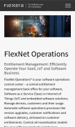 How flexnetoperations.com looks like on a mobile device such as an iPhone.