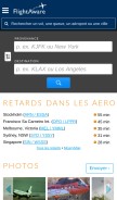 How flightaware.com looks like on a mobile device such as an iPhone.