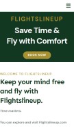 How flightslineup.com looks like on a mobile device such as an iPhone.