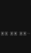 How flipclock.online looks like on a mobile device such as an iPhone.