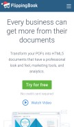How flippingbook.com looks like on a mobile device such as an iPhone.