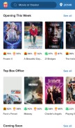 How flixster.com looks like on a mobile device such as an iPhone.