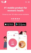 How flo.health looks like on a mobile device such as an iPhone.