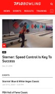 How flobowling.com looks like on a mobile device such as an iPhone.