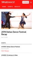 How flodance.com looks like on a mobile device such as an iPhone.