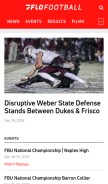 How flofootball.com looks like on a mobile device such as an iPhone.
