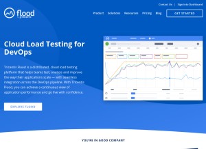 How flood.io looks like on a tablet such as an iPad.