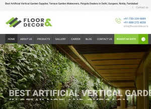 How flooranddecor.in looks like on a tablet such as an iPad.