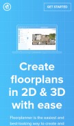 How floorplanner.com looks like on a mobile device such as an iPhone.