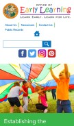How floridaearlylearning.com looks like on a mobile device such as an iPhone.