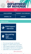 How floridarevenue.com looks like on a mobile device such as an iPhone.