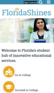 How floridashines.org looks like on a mobile device such as an iPhone.