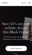 How flothemes.com looks like on a mobile device such as an iPhone.