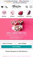 How flowerchimp.com looks like on a mobile device such as an iPhone.