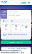 How fly.com looks like on a mobile device such as an iPhone.