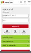 How flytap.com looks like on a mobile device such as an iPhone.