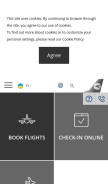 How flyuia.com looks like on a mobile device such as an iPhone.