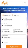 How flyustravels.com looks like on a mobile device such as an iPhone.