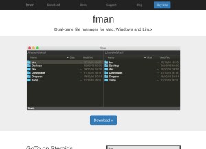 How fman.io looks like on a tablet such as an iPad.
