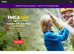 How fmca.com looks like on a tablet such as an iPad.