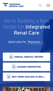 How fmcna.com looks like on a mobile device such as an iPhone.