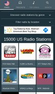 How fmradiofree.com looks like on a mobile device such as an iPhone.
