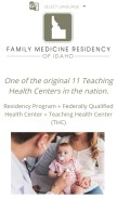 How fmridaho.org looks like on a mobile device such as an iPhone.