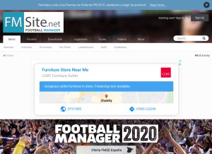 How fmsite.net looks like on a tablet such as an iPad.