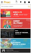 How fnac.be looks like on a mobile device such as an iPhone.