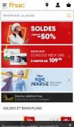 How fnac.ch looks like on a mobile device such as an iPhone.