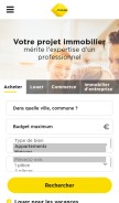 How fnaim.fr looks like on a mobile device such as an iPhone.