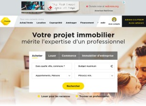 How fnaim.fr looks like on a tablet such as an iPad.