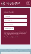How fnbalaska.com looks like on a mobile device such as an iPhone.