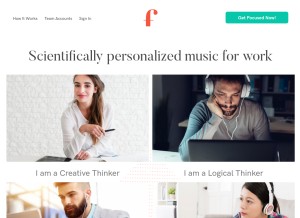 How focusatwill.com looks like on a tablet such as an iPad.