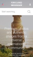 How focusedcollection.com looks like on a mobile device such as an iPhone.