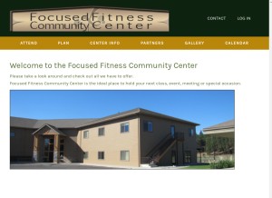 How focusedfitness.org looks like on a tablet such as an iPad.