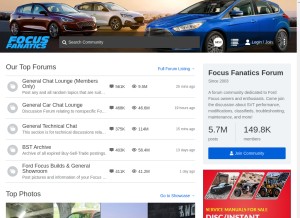 How focusfanatics.com looks like on a tablet such as an iPad.