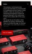 How focusrite.com looks like on a mobile device such as an iPhone.