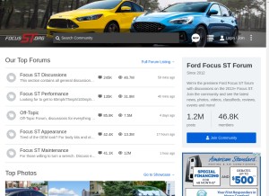 How focusst.org looks like on a tablet such as an iPad.