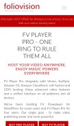 How foliovision.com looks like on a mobile device such as an iPhone.