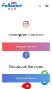 How followerbar.com looks like on a mobile device such as an iPhone.
