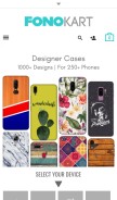 How fonokart.com looks like on a mobile device such as an iPhone.